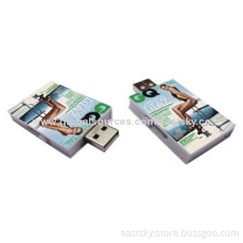 Promotional Book Shape USB Flash Drive, High-speed Data Transfer Performance, 10-year Data RetentionNew